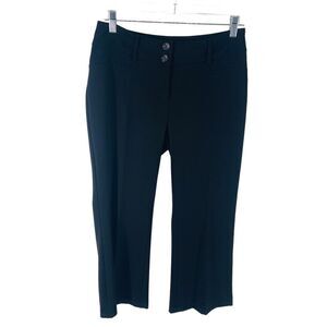 Alfani Women's Straight Pants Work Career Trousers Black 2 Petite 2PS